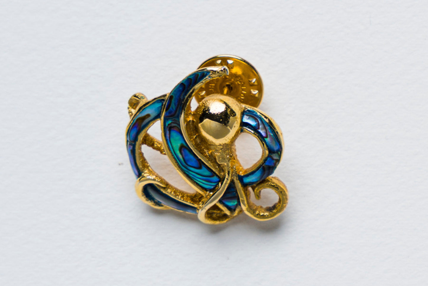 Triton's Brooch: Octopus in Paua Shell