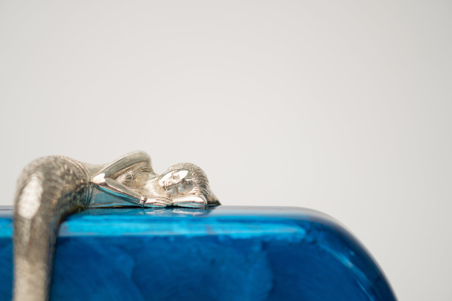 Siren Minaudiere in Blue Capiz Shell