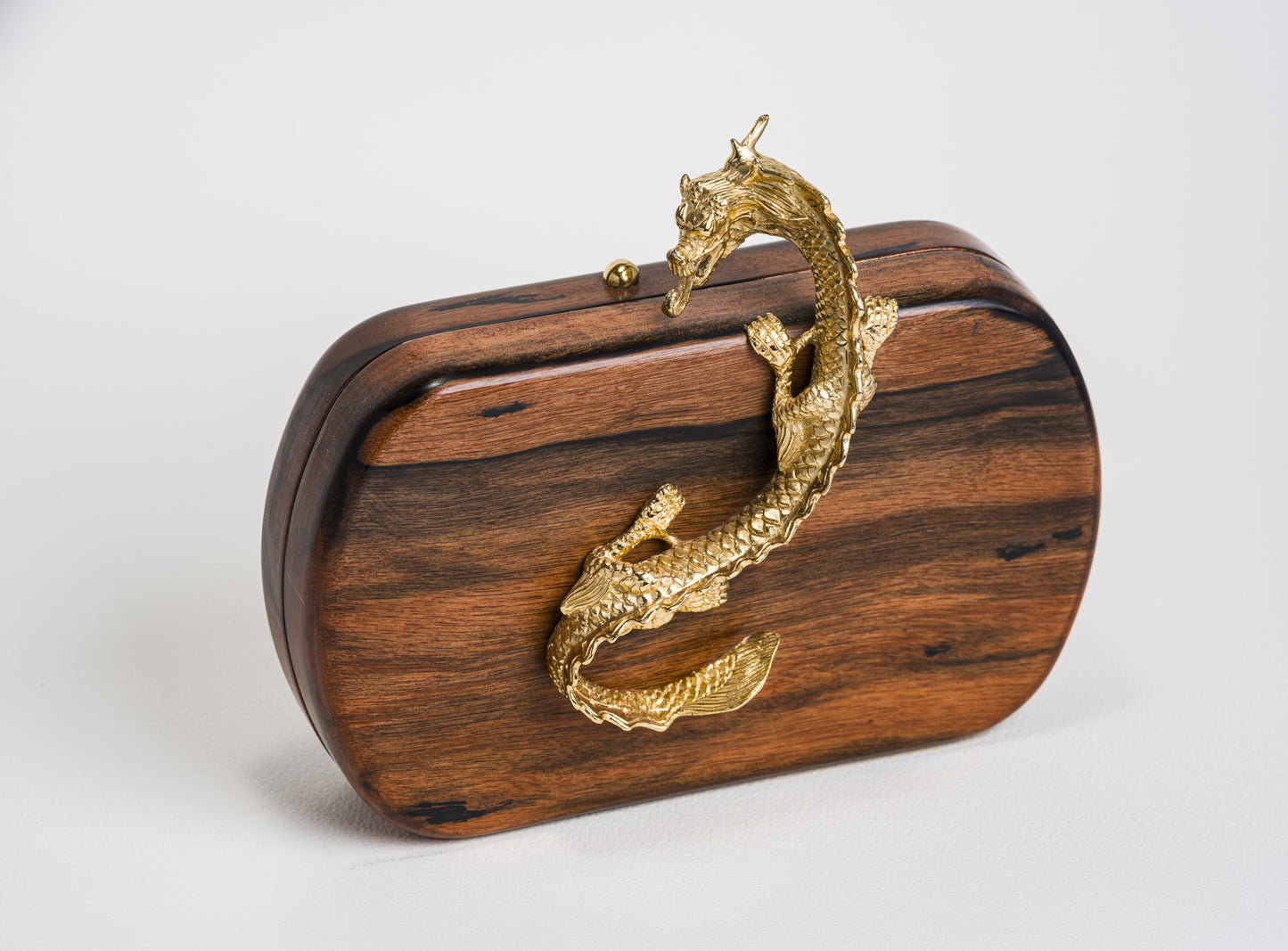 Suzy Wong Minaudiere in Kamagong Wood