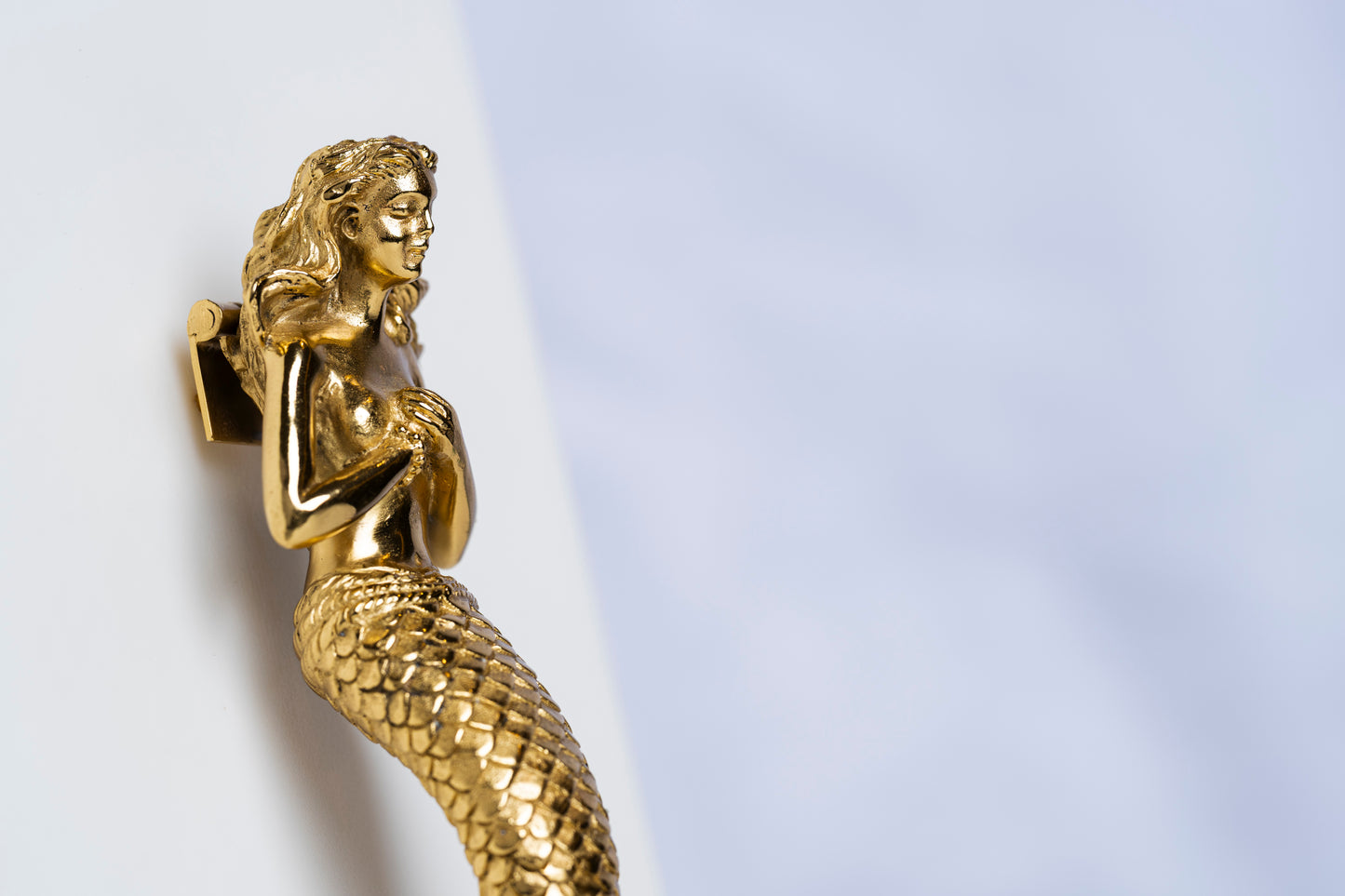 Siren Door Knocker in Gold