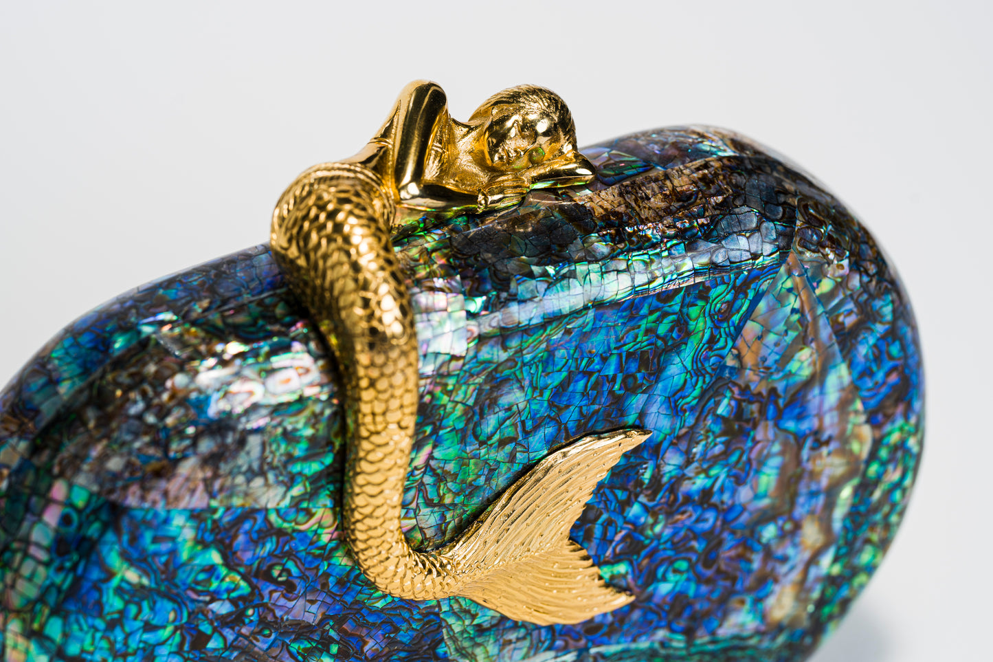 Siren Minaudiere in Paua Shell