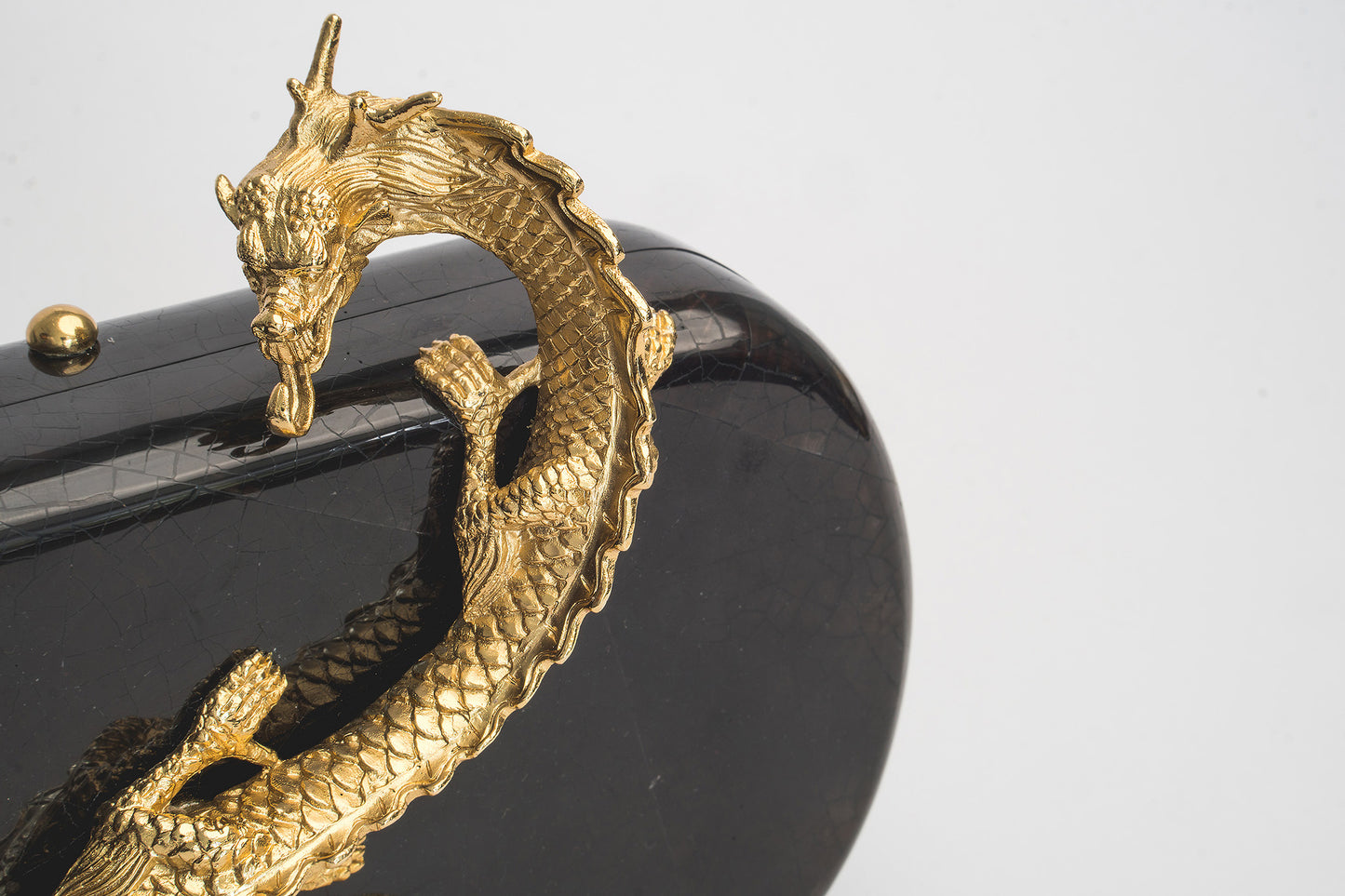 Suzy Wong Minaudière in Black Tab Shell