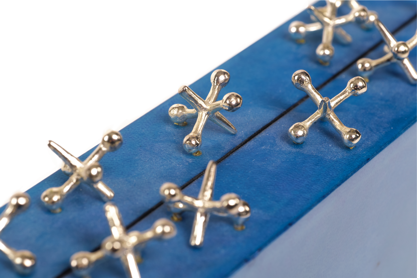 Jackstone Minaudiere in Blue Parchment