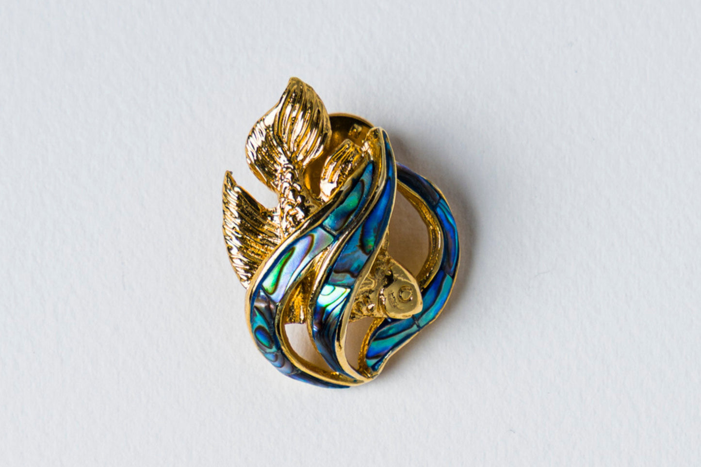Triton's Brooch: Fish in Paua Shell