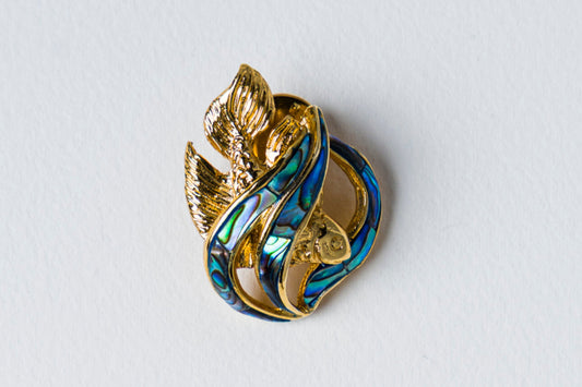 Triton's Brooch: Fish in Paua Shell