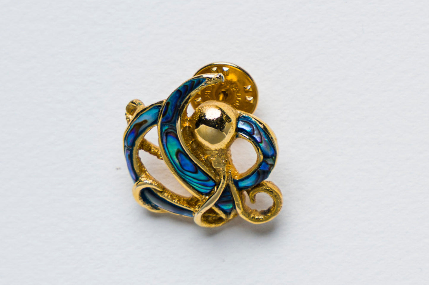 Triton's Brooch: Octopus in Paua Shell
