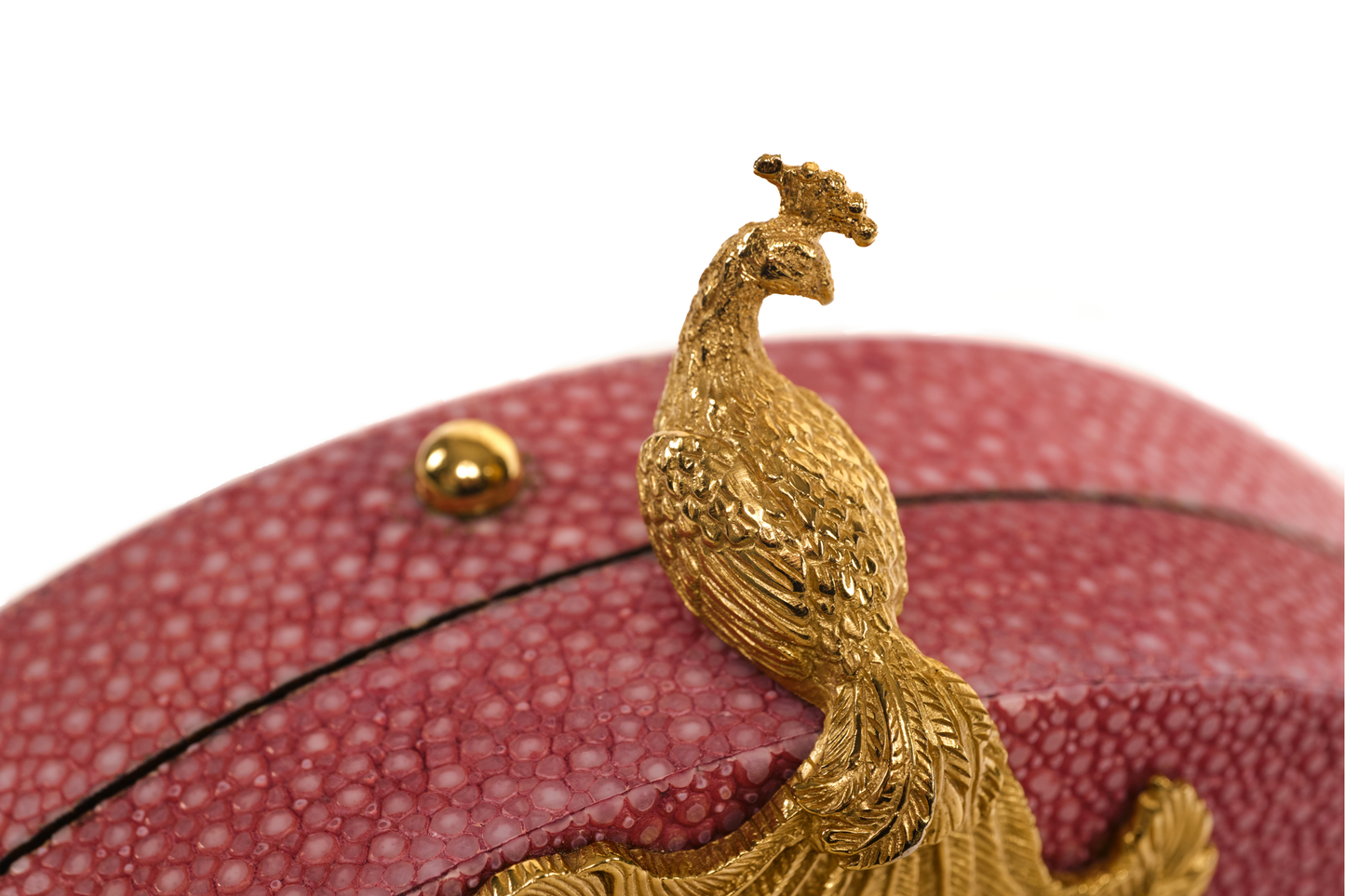 Phoenix Minaudiere in Magenta Shagreen