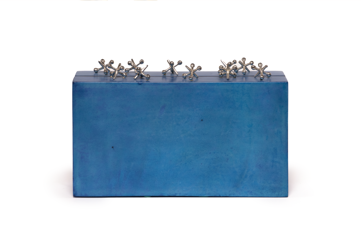 Jackstone Minaudiere in Blue Parchment