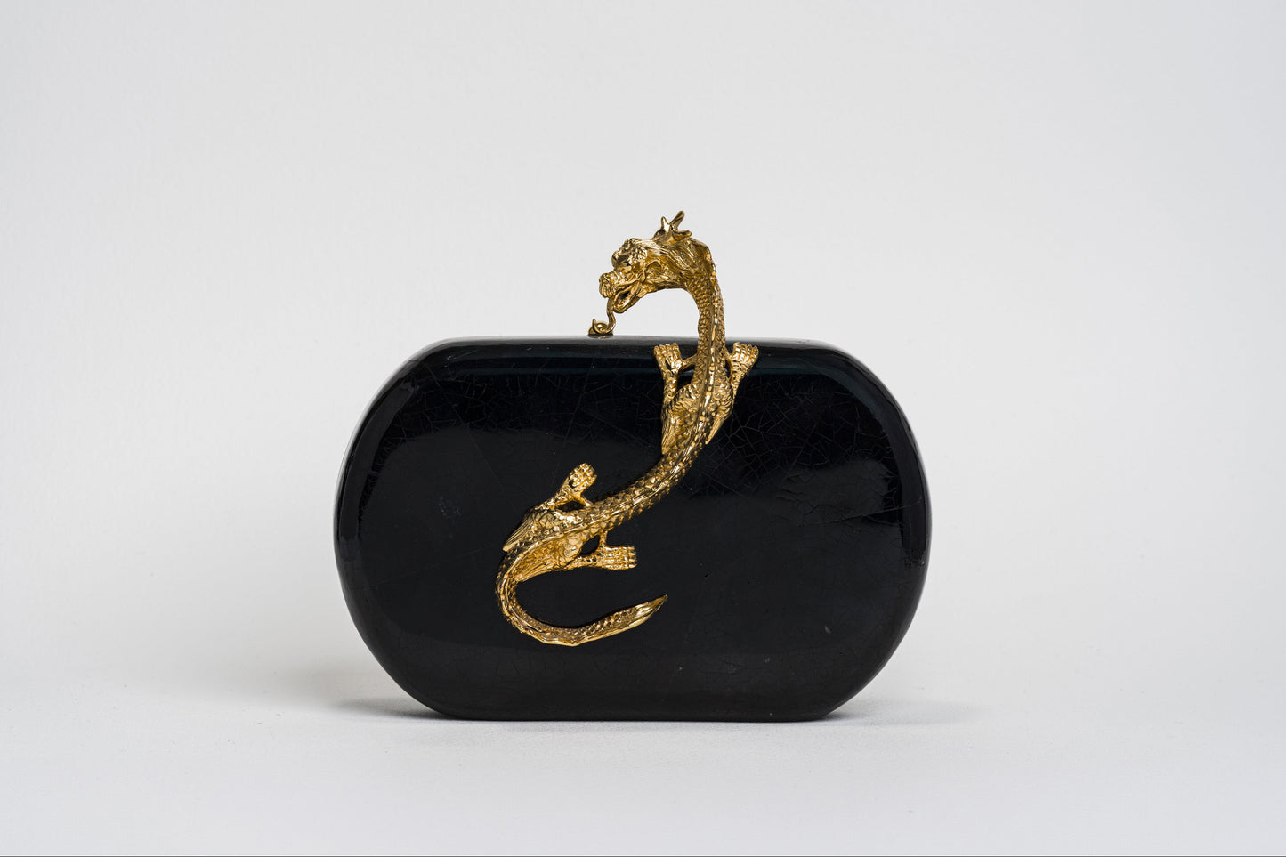 Suzy Wong Minaudière in Black Tab Shell