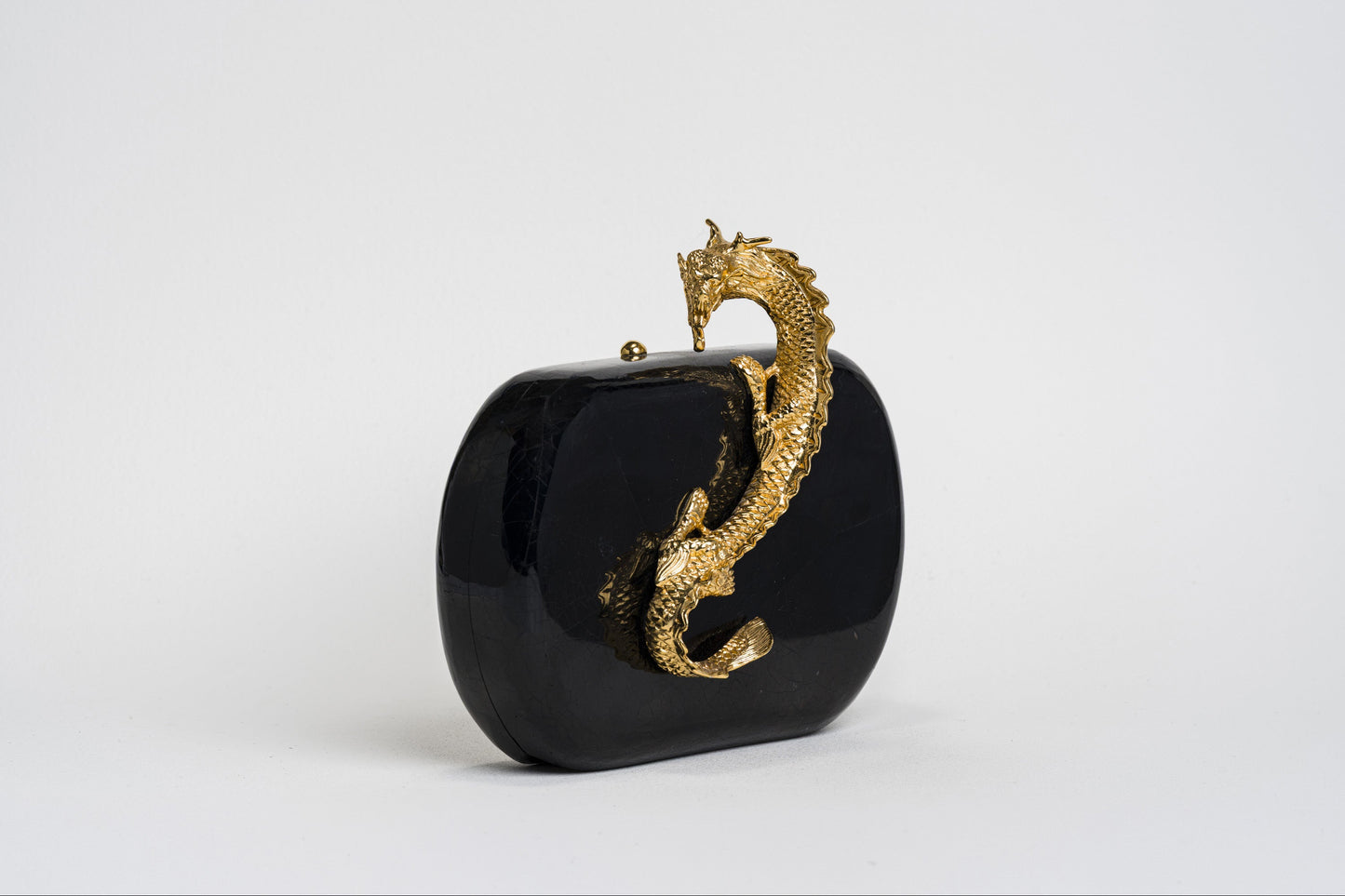 Suzy Wong Minaudière in Black Tab Shell