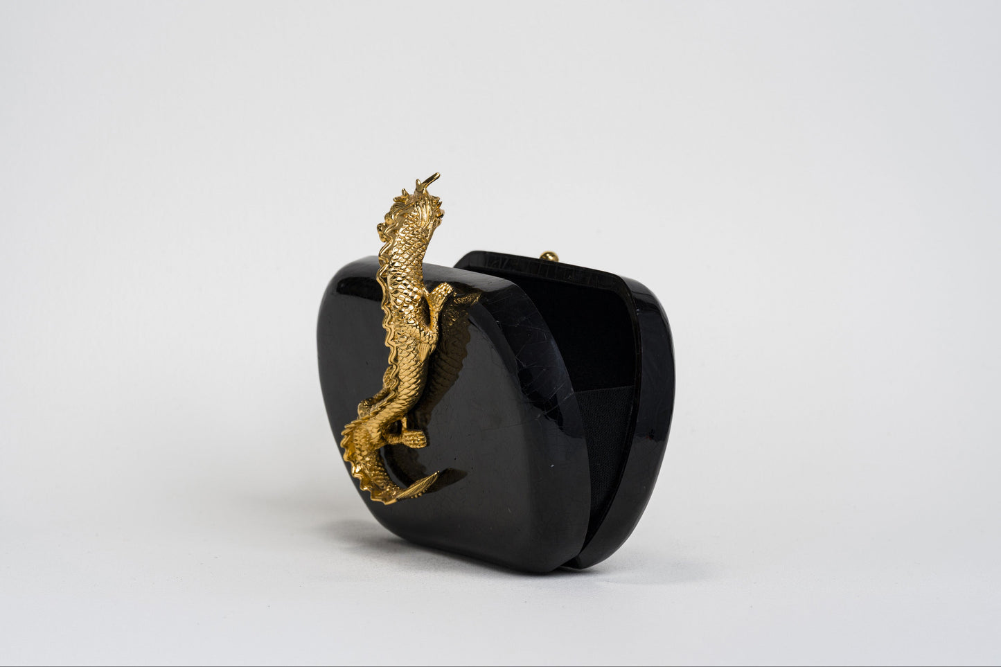 Suzy Wong Minaudière in Black Tab Shell