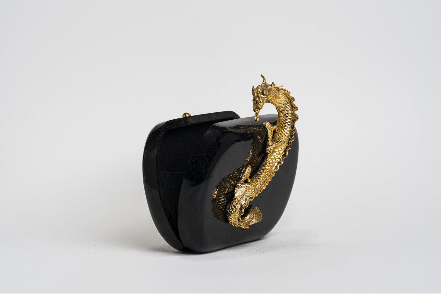 Suzy Wong Minaudière in Black Tab Shell