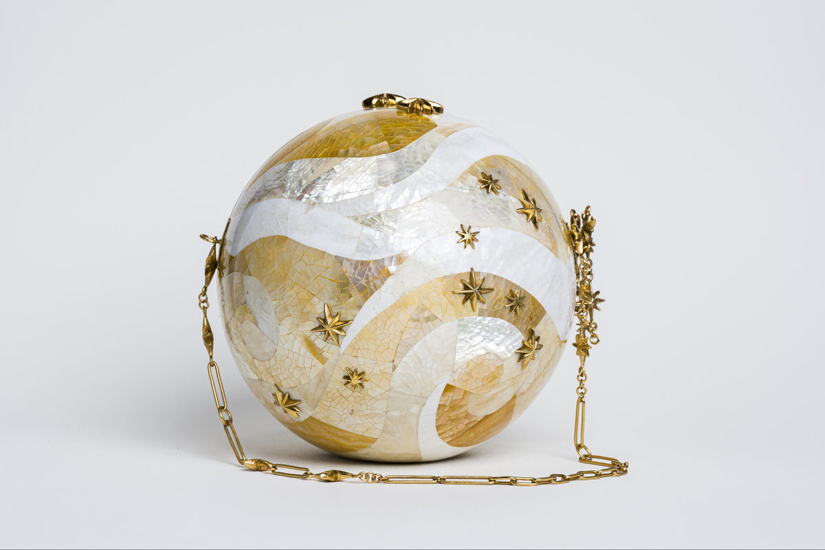 Constellation sphere in yellow MOP