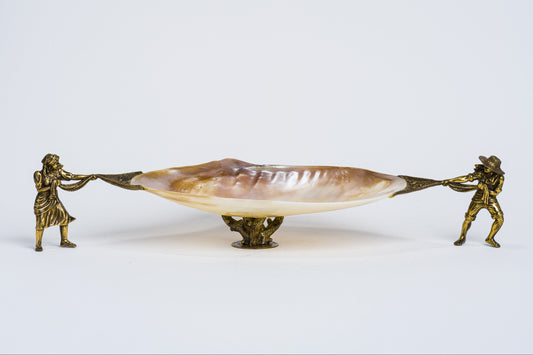 Man & Woman w/Fishing net Candy Dish
