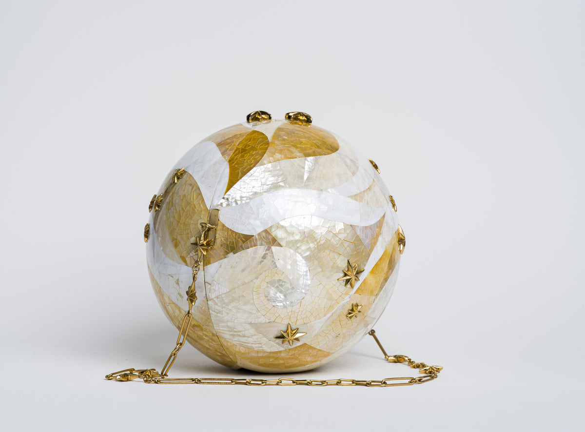Constellation sphere in yellow MOP