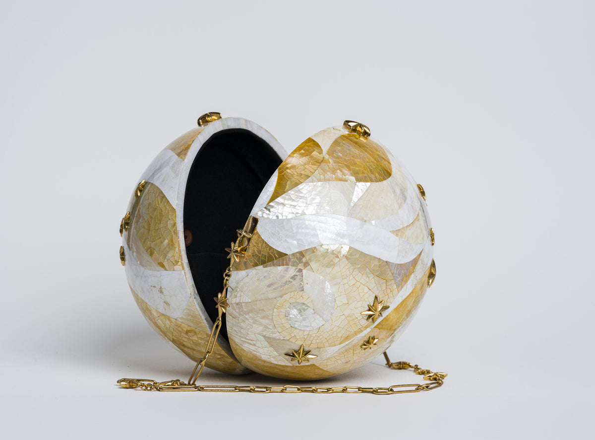 Constellation sphere in yellow MOP
