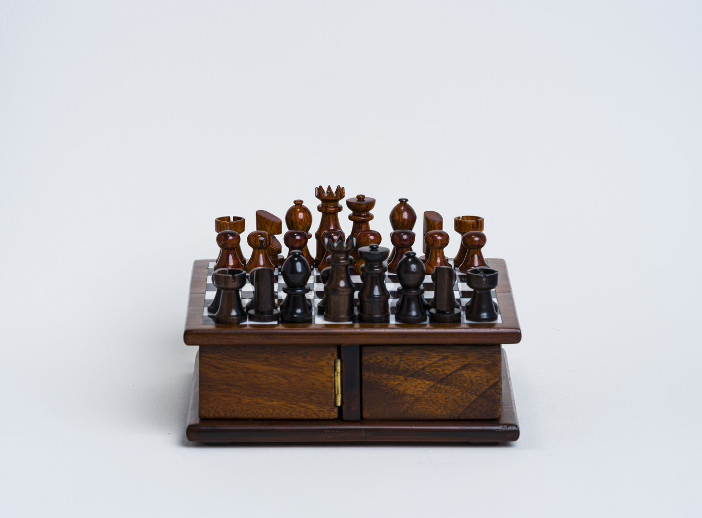 Mini Chess Set in Kamagong/Mahogany finished