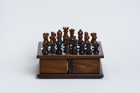 Mini Chess Set in Kamagong/Mahogany finished