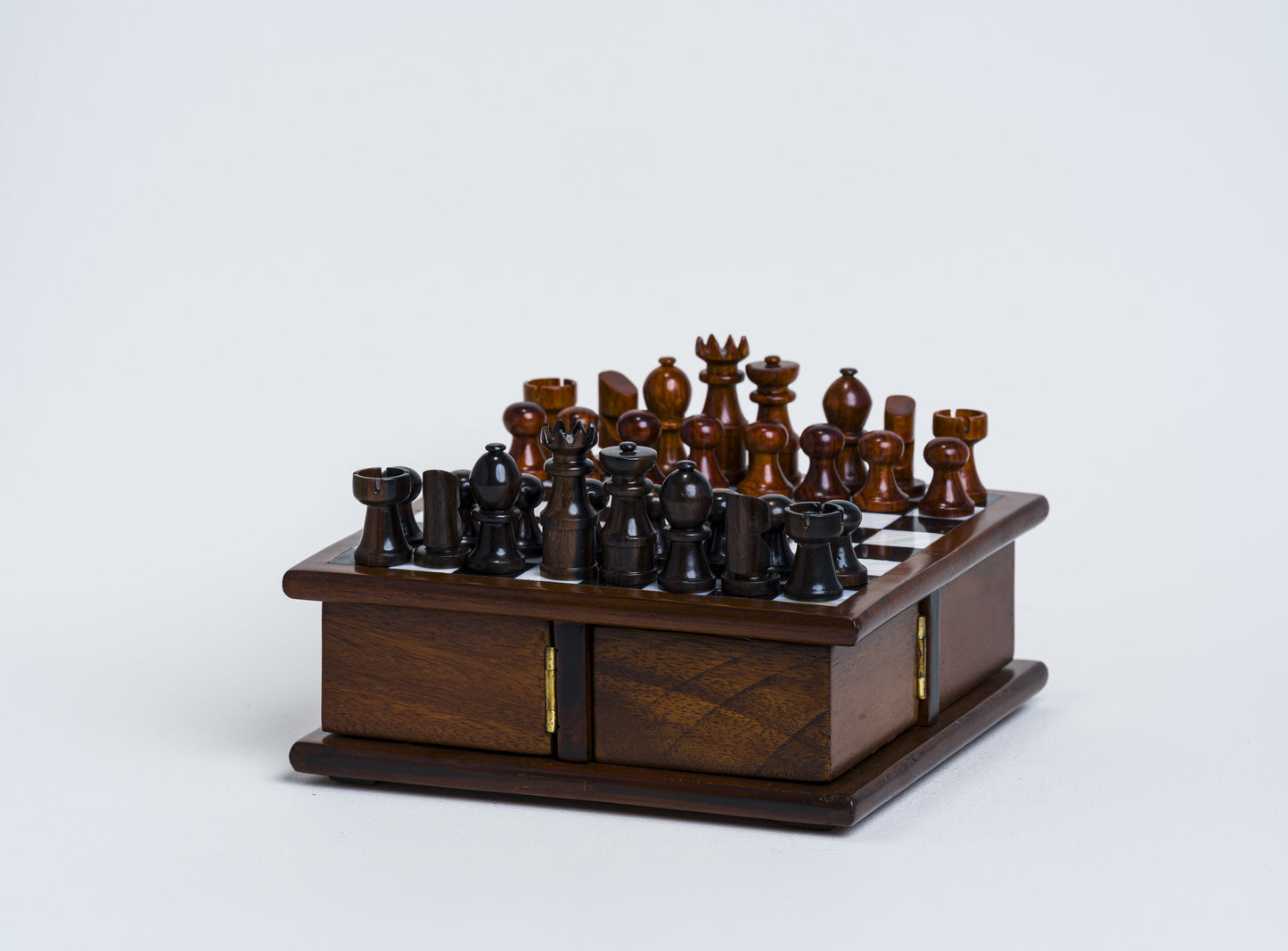 Mini Chess Set in Kamagong/Mahogany finished