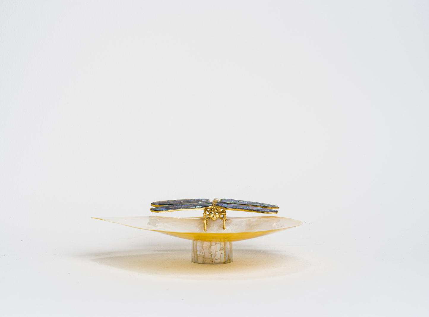 Dragonfly MOP dish in Paua Shell