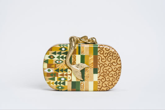 Siren Minaudiere in Klimt Green