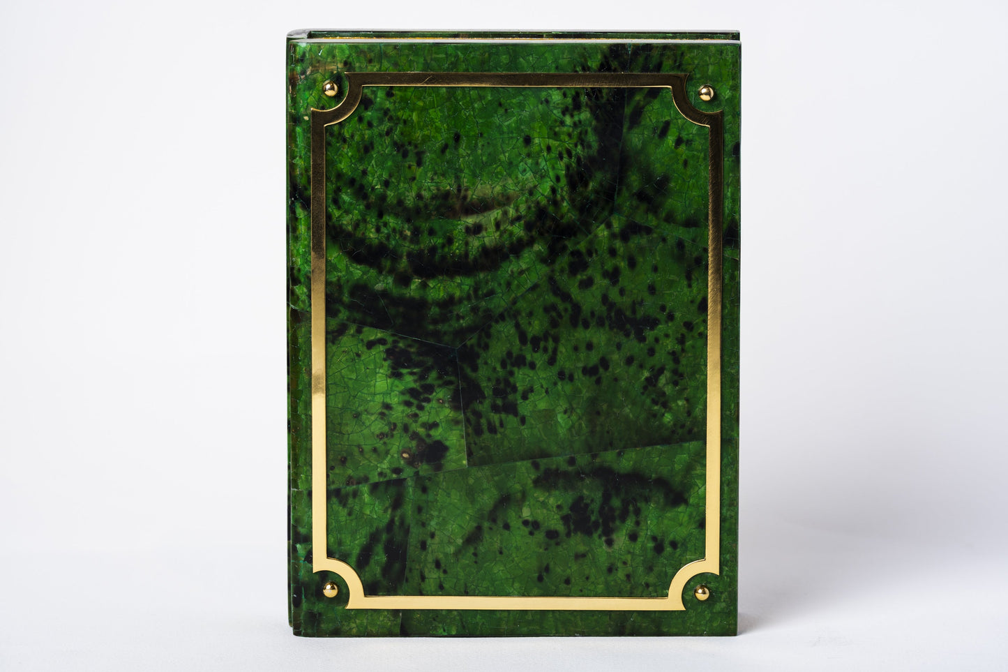 Book Minaudiere in Emerald Green Penn Shell