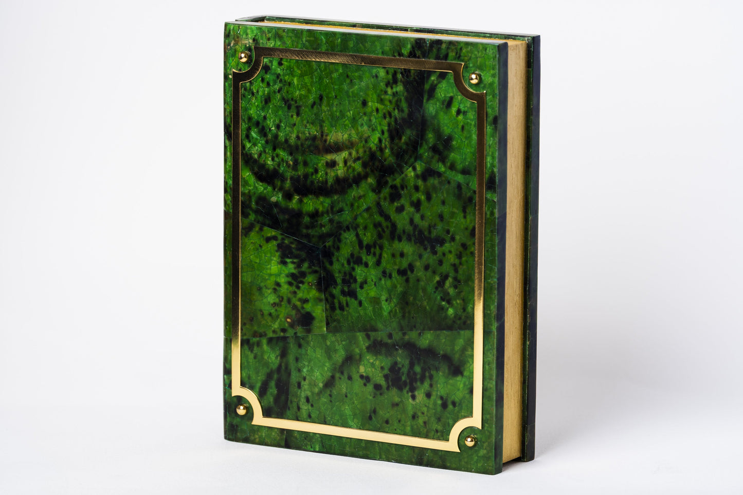 Book Minaudiere in Emerald Green Penn Shell