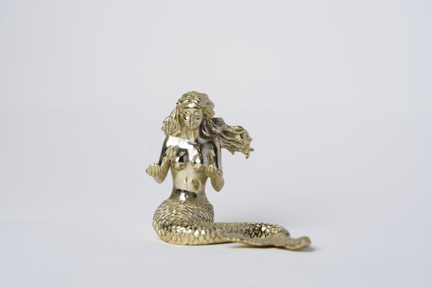 Siren Pen Holder in Silver