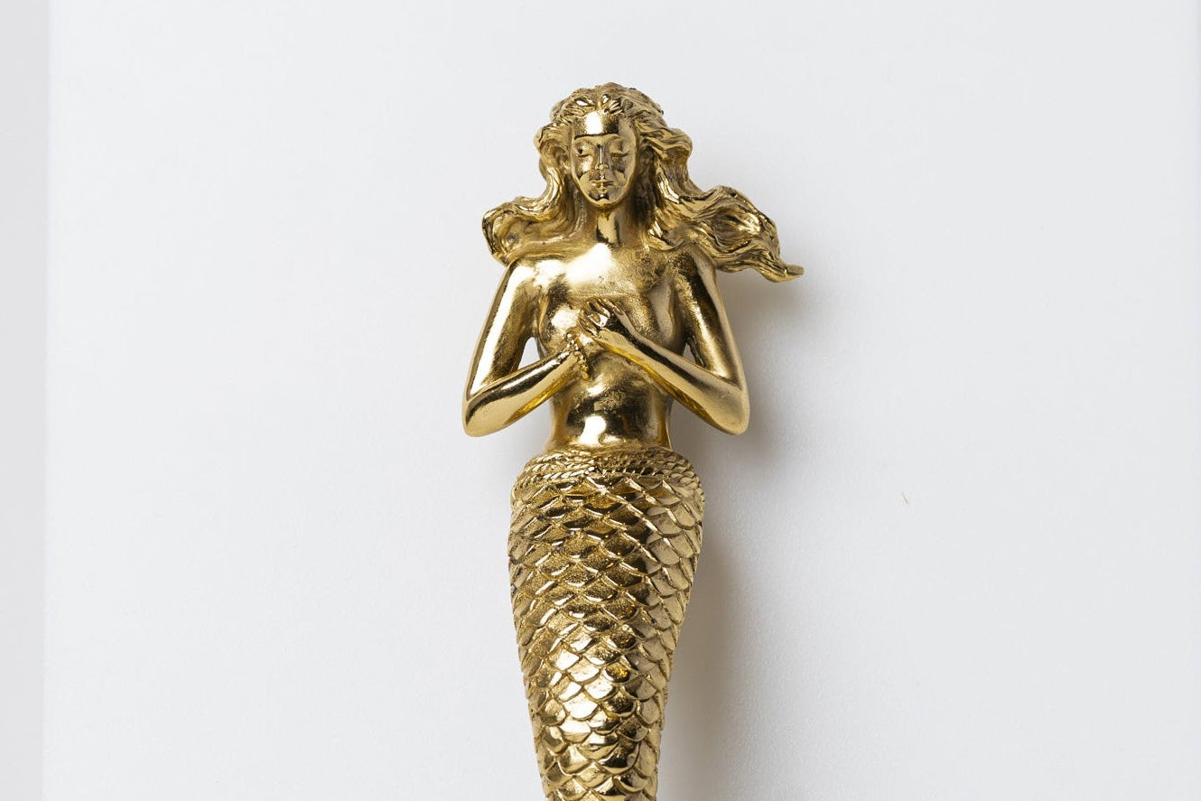 Siren Door Knocker in Gold