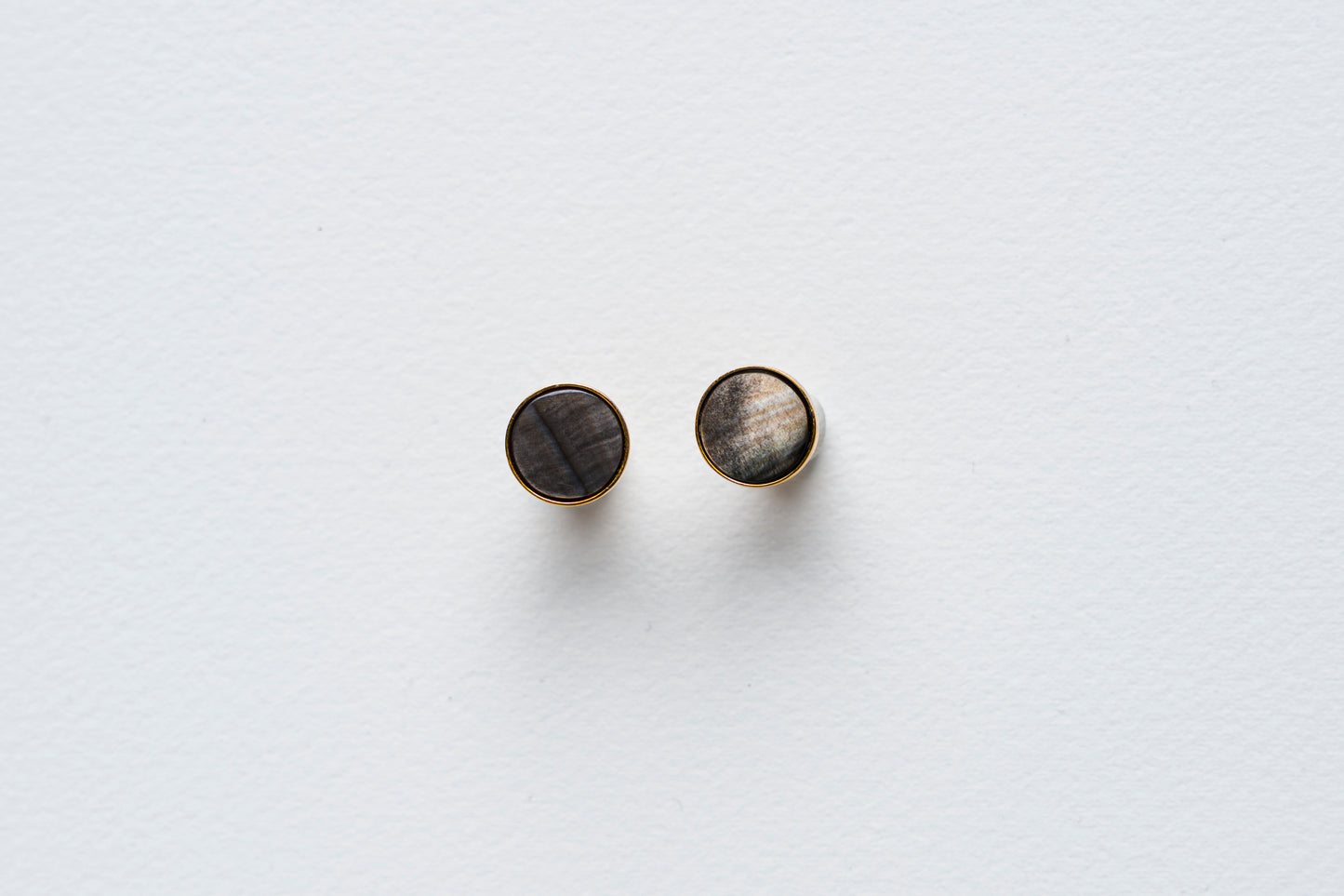 Black MOP Stud Earrings