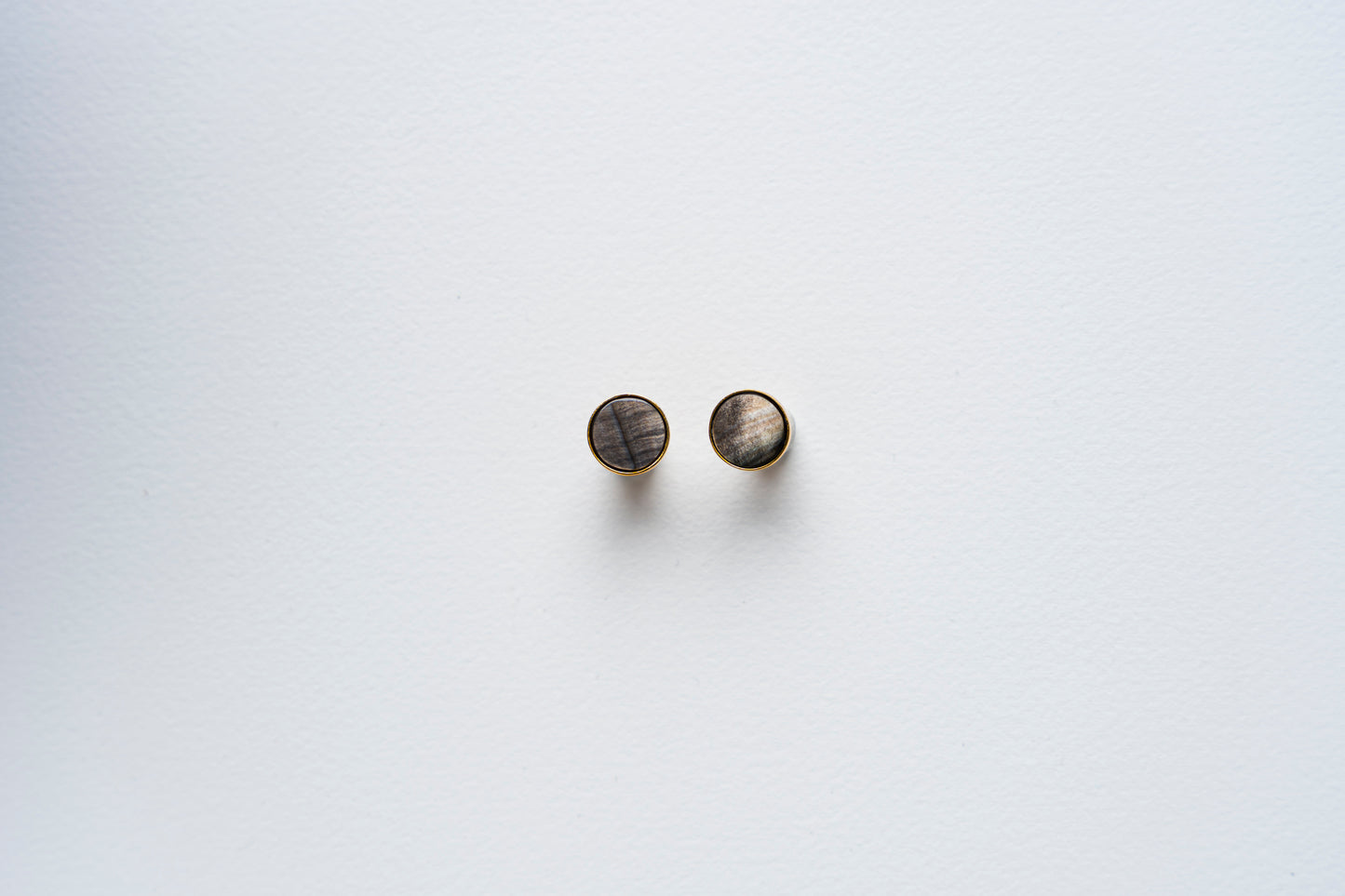 Black MOP Stud Earrings