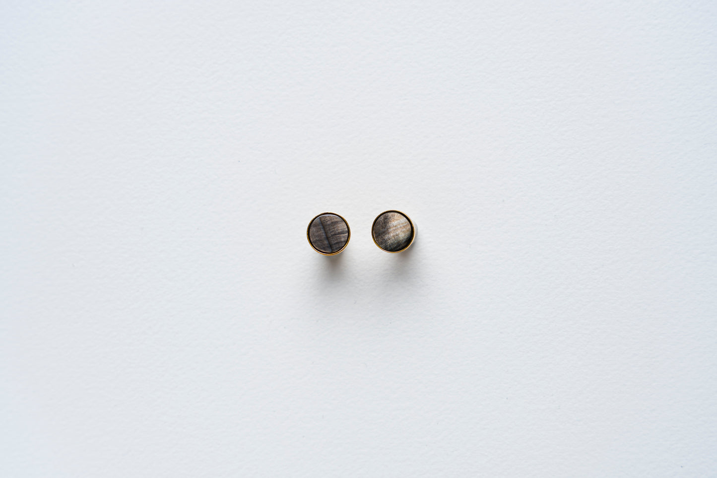 Black MOP Stud Earrings