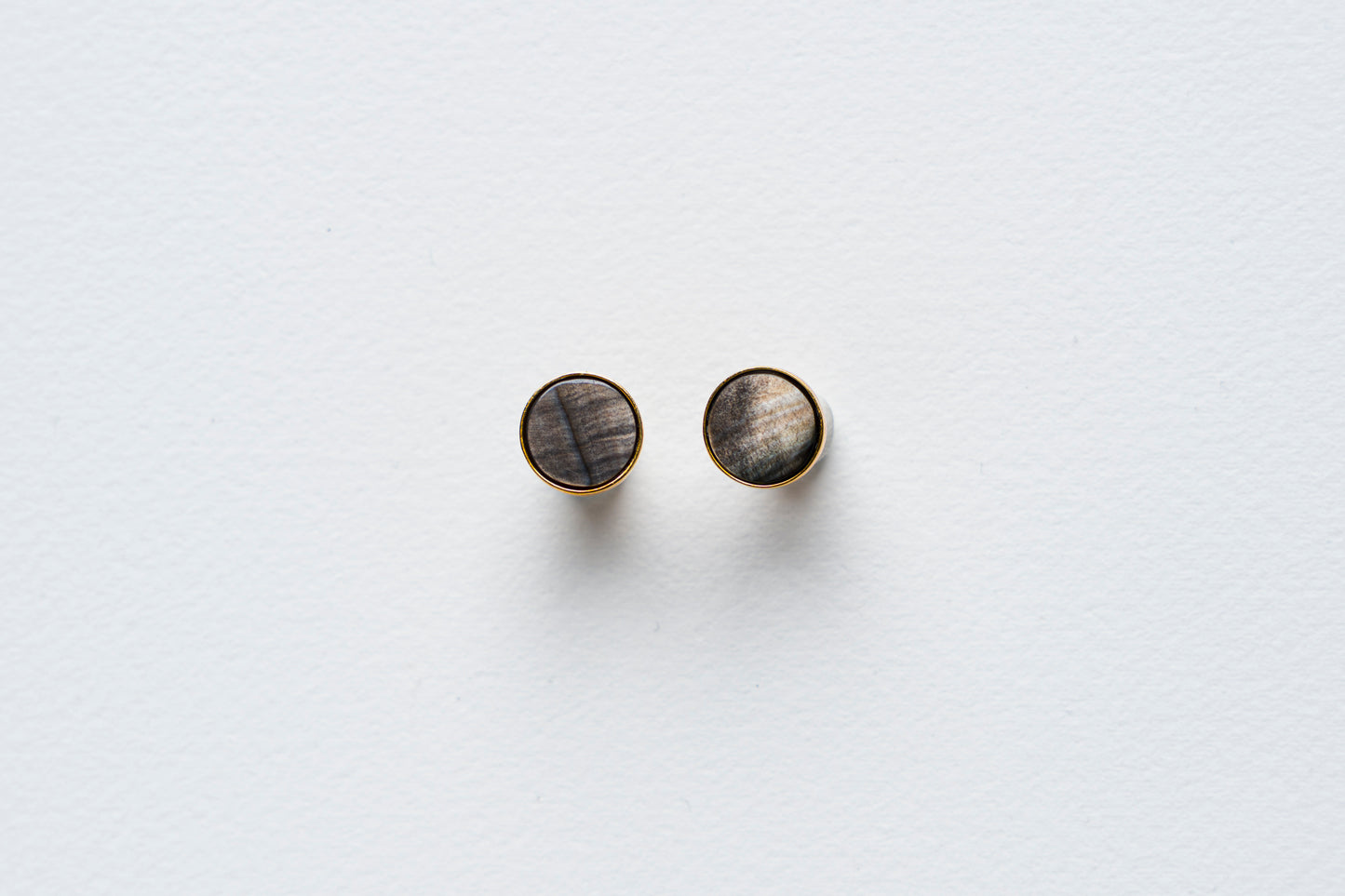 Black MOP Stud Earrings