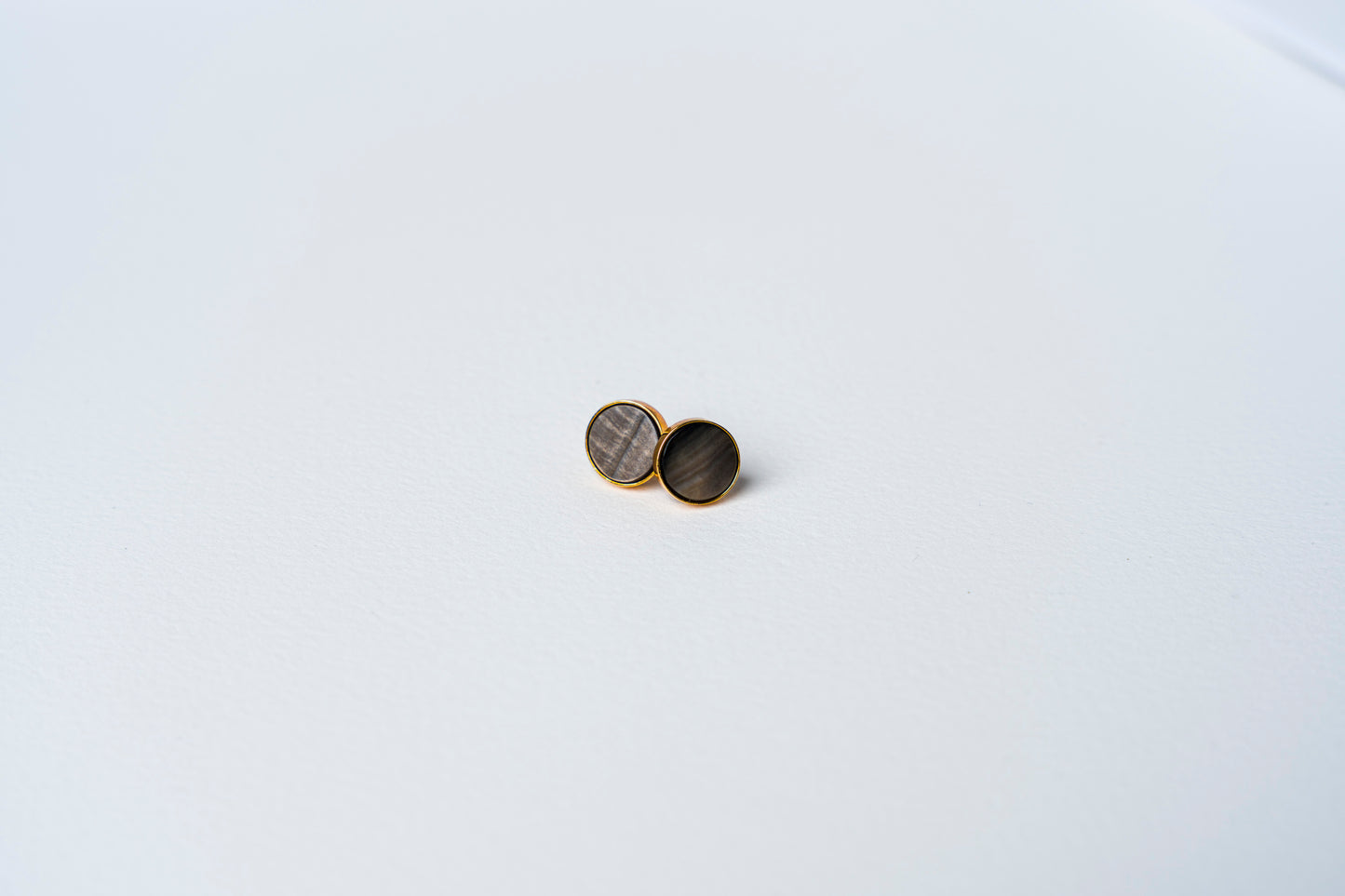 Black MOP Stud Earrings