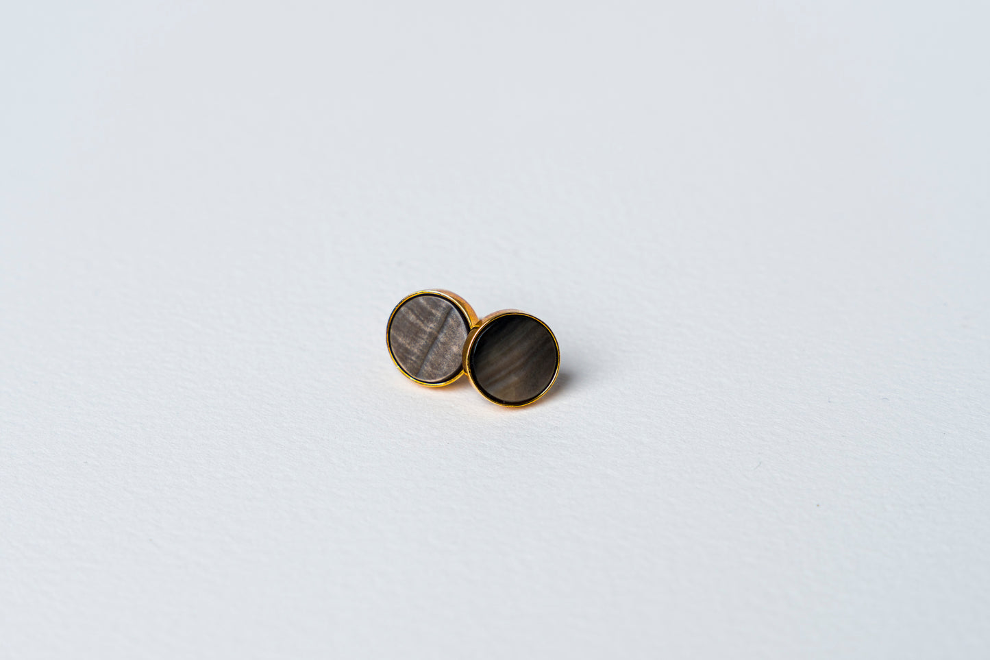 Black MOP Stud Earrings