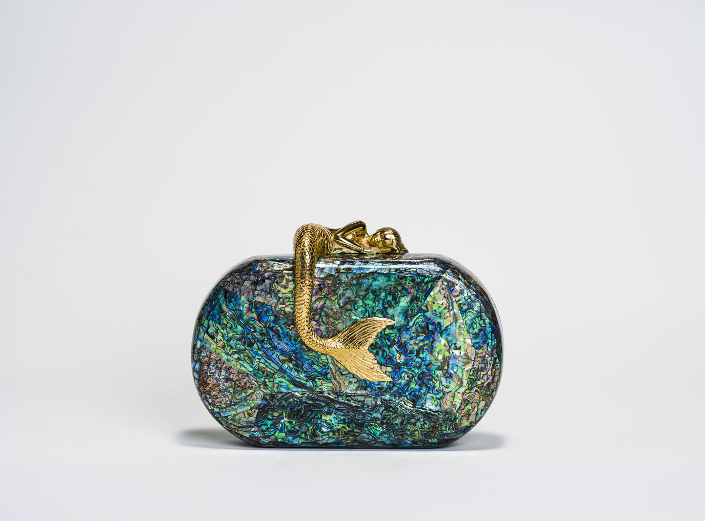 Siren Minaudiere in Paua Shell