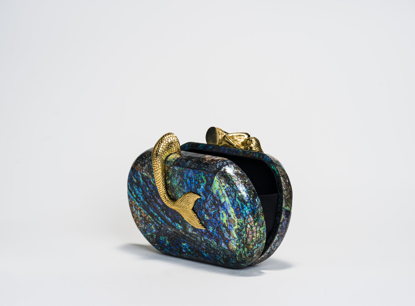 Siren Minaudiere in Paua Shell