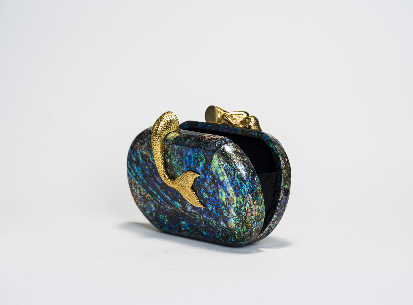 Siren Minaudiere in Paua Shell