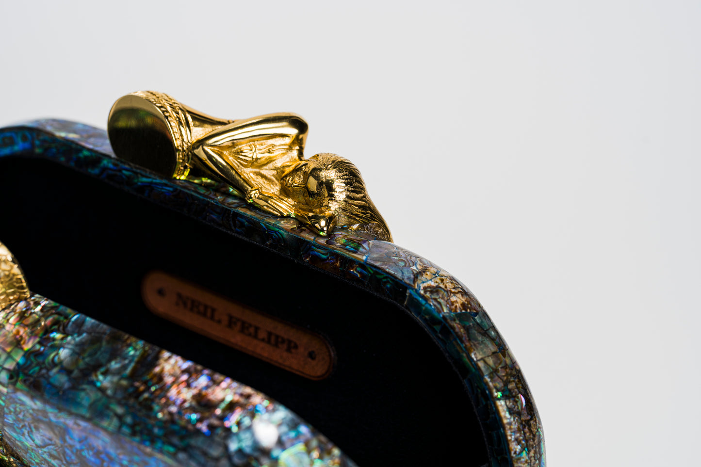 Siren Minaudiere in Paua Shell